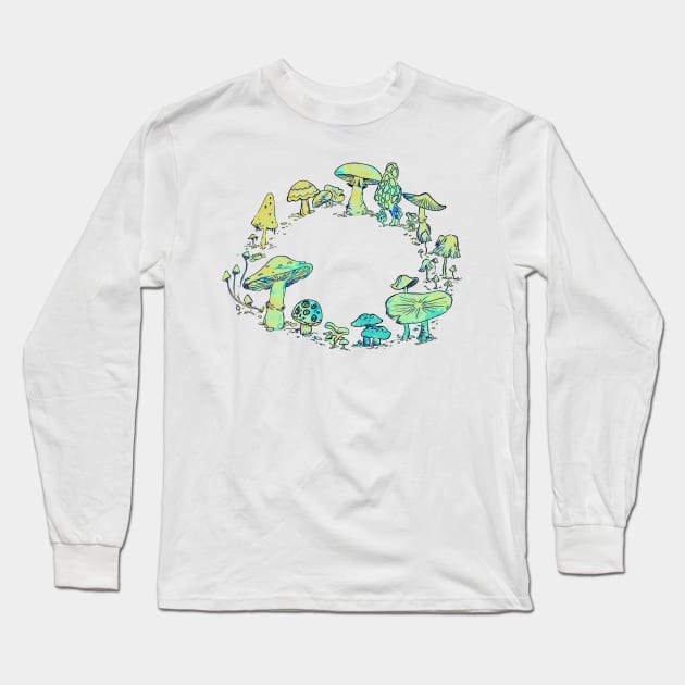 Whimsical faerie ring Long Sleeve T-Shirt by KaijuCupcakes